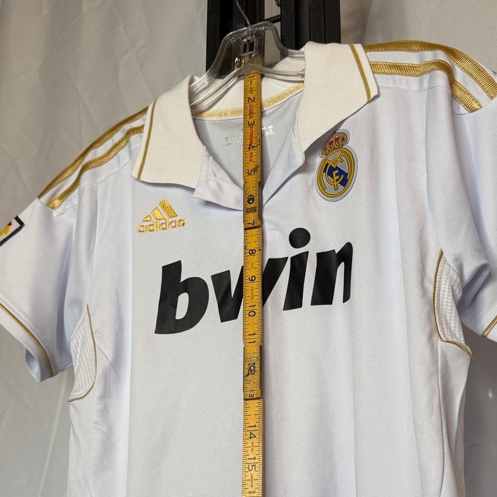 adidas‎ White and Gold Kids Jersey - Picture 6 of 7